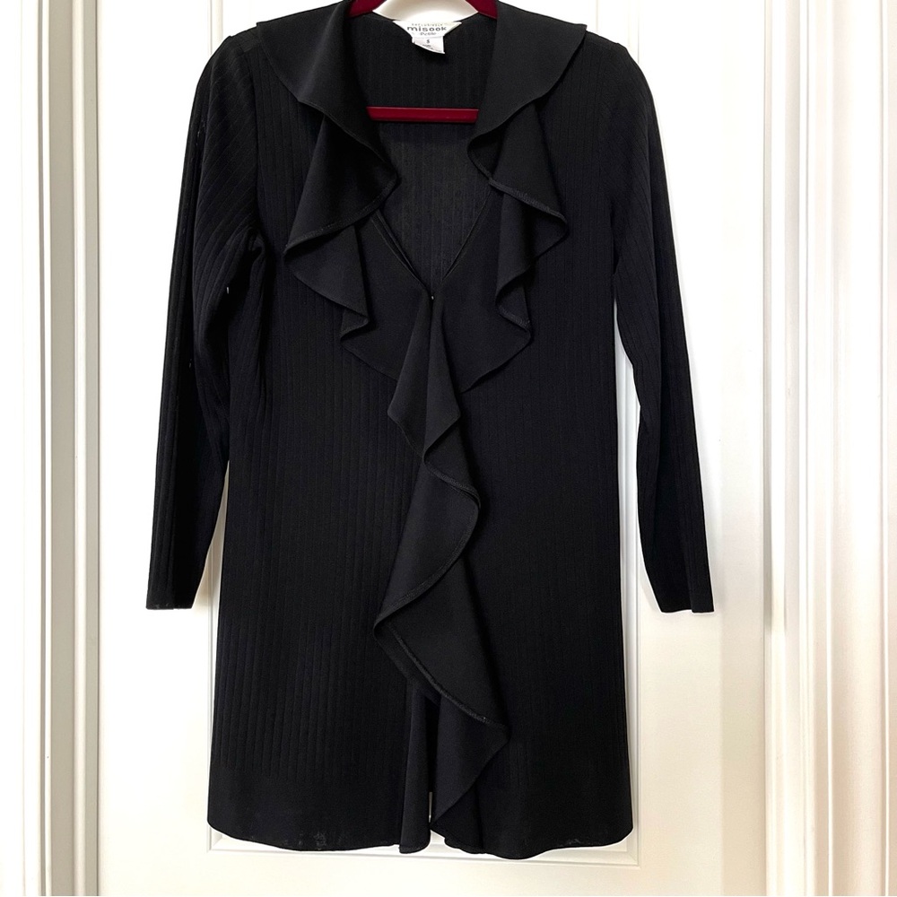 Exclusively Mistook Ruffle Front Duster Petite Sm… - image 1